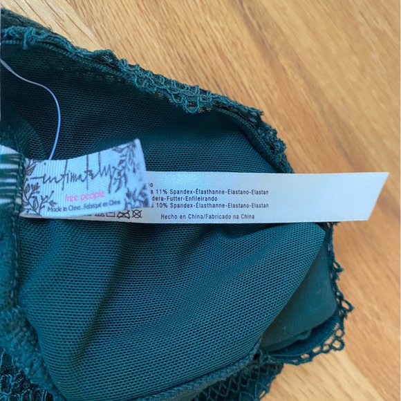 Free People NEW Annabelle Bralette Green - Picture 6 of 8